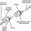 1994 Dodge Ram Transmission Speedometer Sensor and Gear