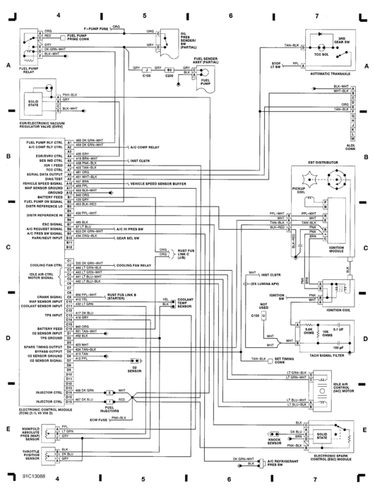 Where Is Crankshaft Position Sensor on 1991 Pontiac Transport