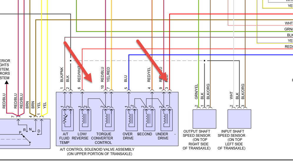 f4a42 transmission wireing diagram