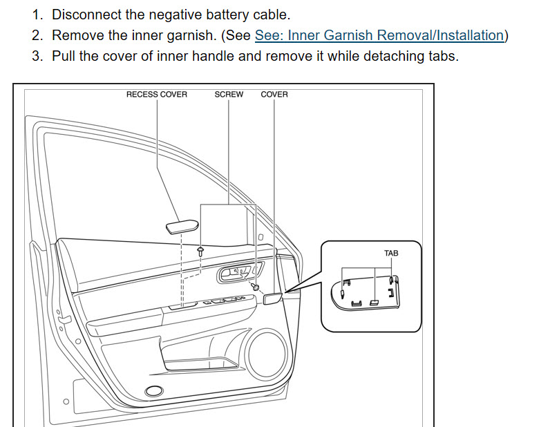 Front Driver's Door: You Can Not Open the Driver's Door ...