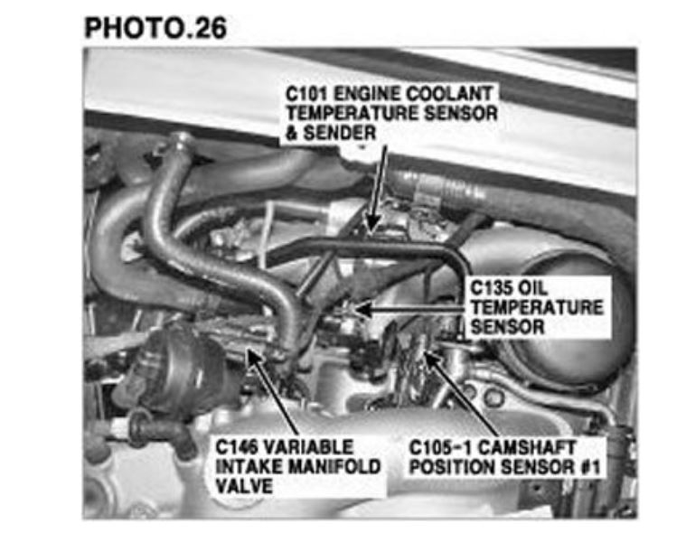 camshaft sensor bank 2 sensor a location code p0018 camshaft sensor bank 2 sensor a