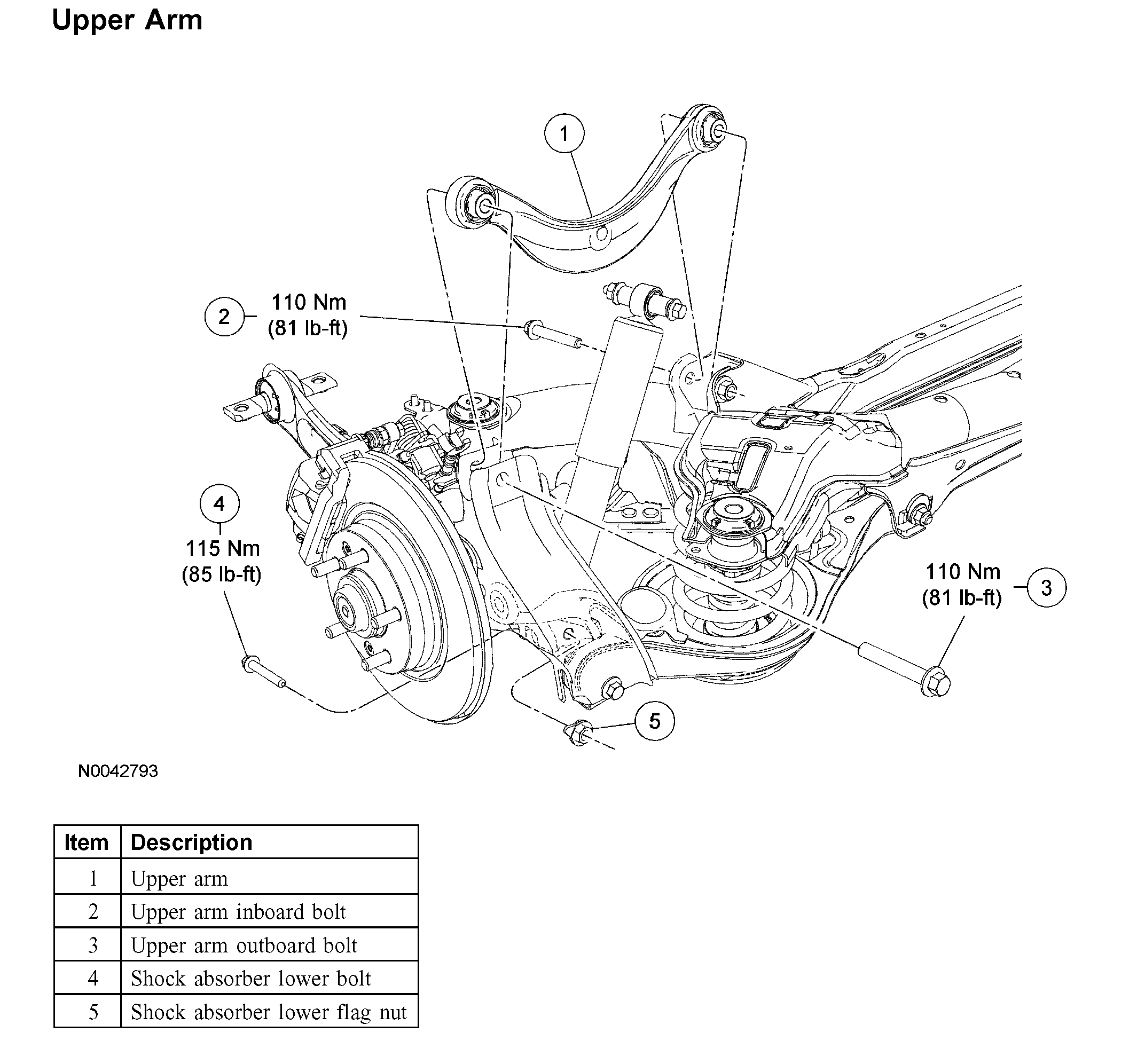 Ford fusion схема подвески