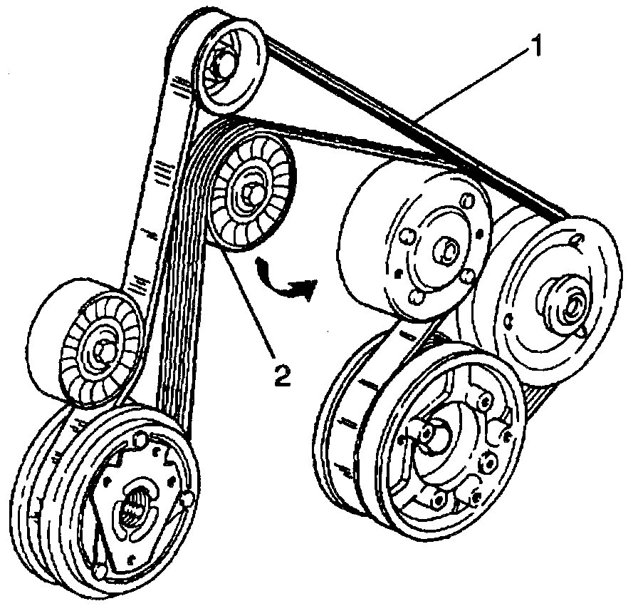 Serpentine belt outlet chirp