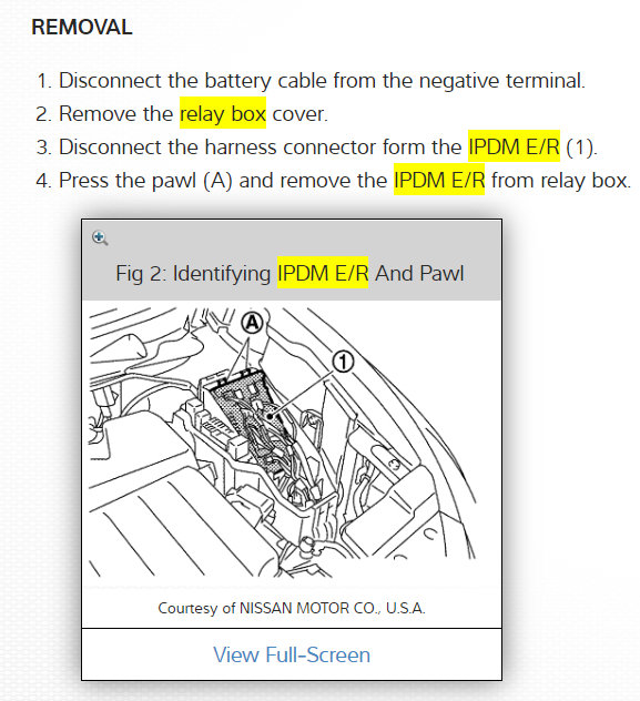 A C Relay Location Needed Looking for the Location of the A C