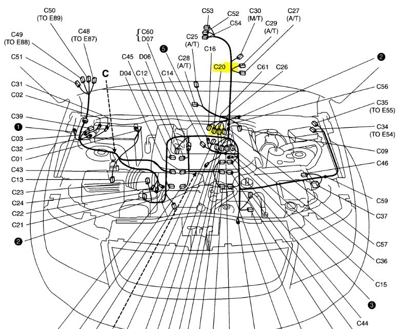 Crank Angle Sensor Location: Location of Crank Angle Sensor.