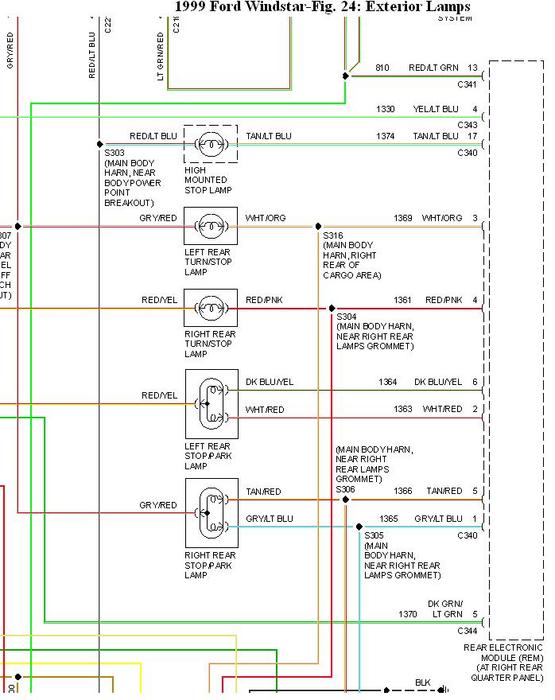 Brake Lights Out On 1999 Ford Windstar 1999 Ford Windstar Van 4776