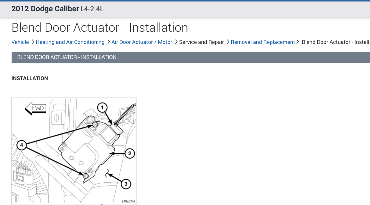 Blend Door Actuator How Many of These Does the Vehicle Listed