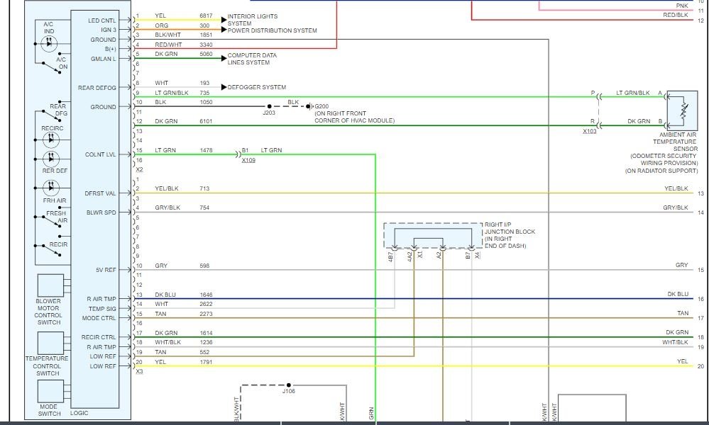 Climate Control Wiring Diagram Needed The Wiring Harness Melted 