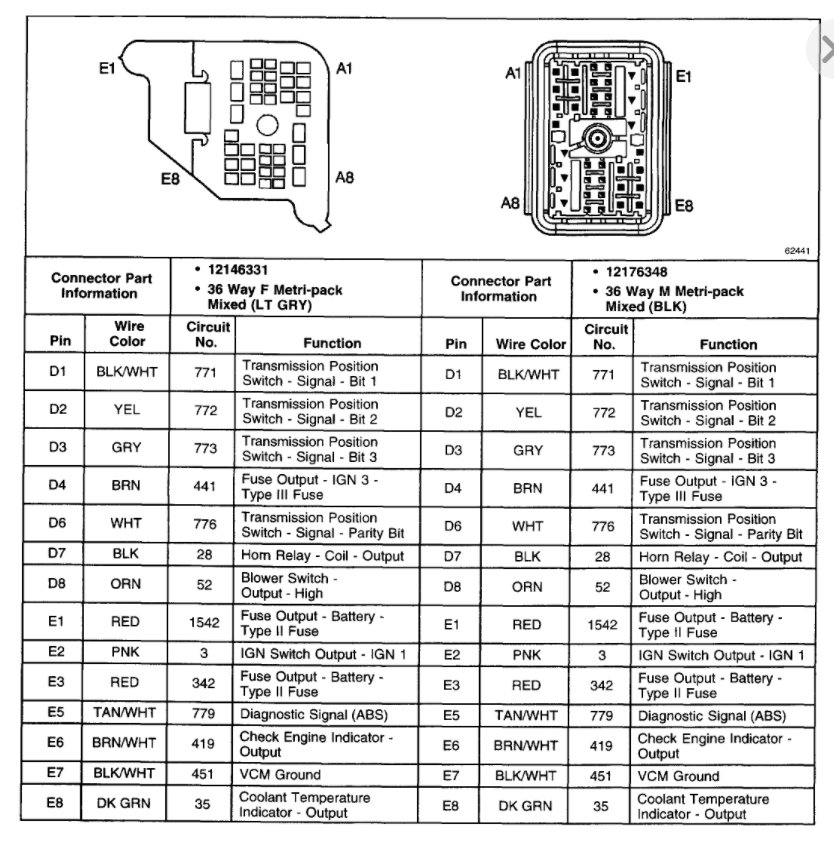 Bulkhead Connector: I Recently Obtain Diagrams for the VIN R ...