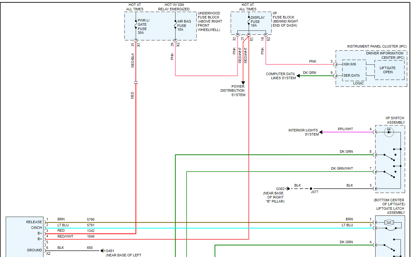 Back Liftgate Not Working Properly Wiring Schematic Needed