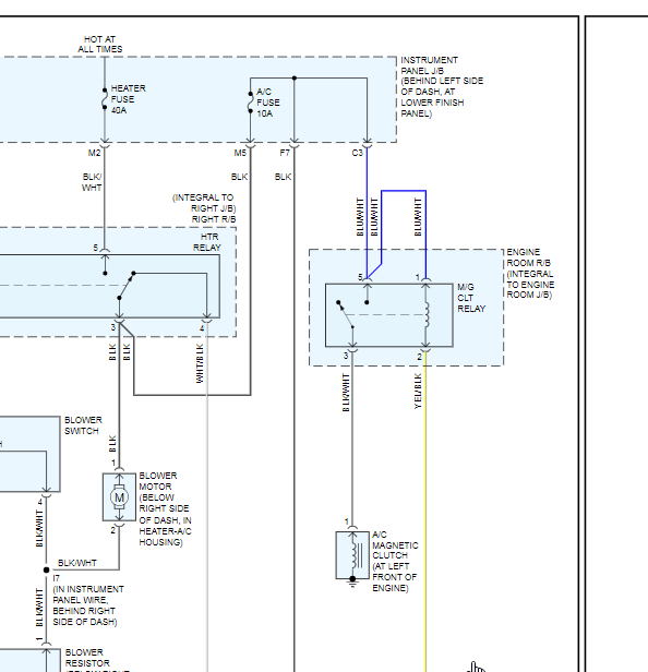 A/C Relay Location: I Can Not Locate the A/C Relay. It Is Not with...