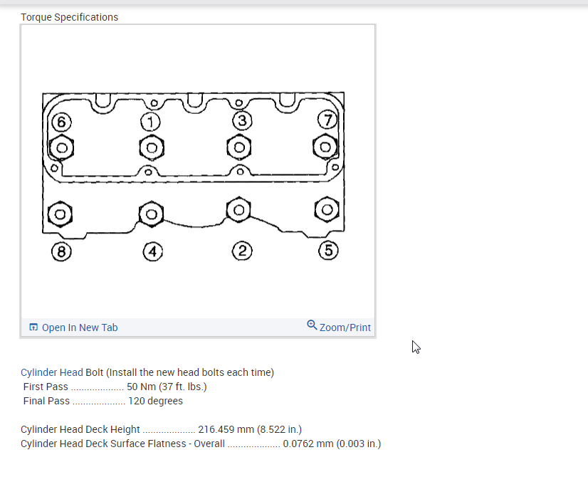 Rocker Arm Bolts, Head Bolts, and Intake Bolts Torque Specs Needed