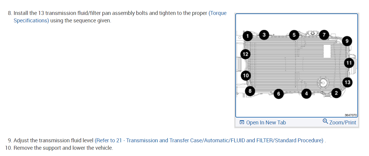 Transmission Service Instruction Please?: I Have the Truck Listed