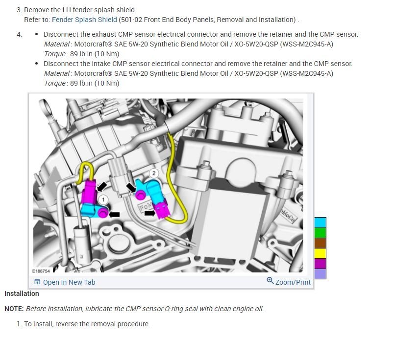 Code P0365, Camshaft Position Sensor B, Bank 1 Location Needed