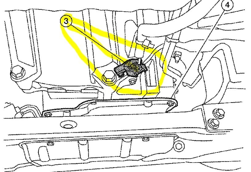 2004 nissan armada camshaft position sensor location