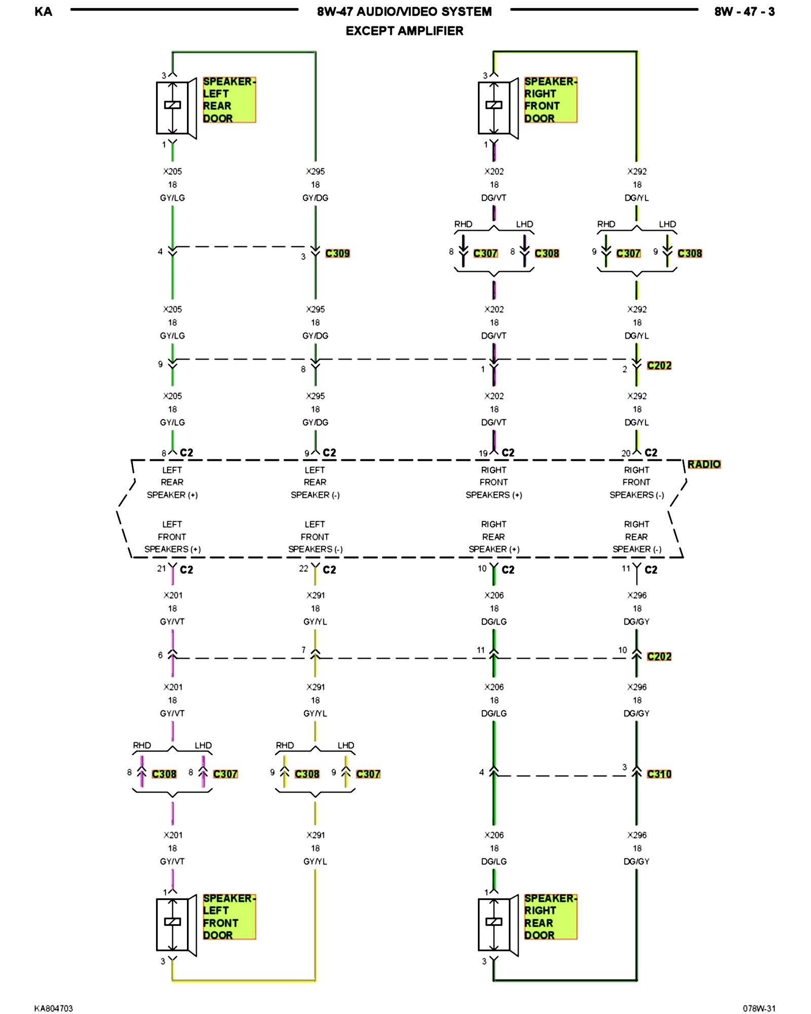 Radio and Speaker Colors Wiring Diagram Needed