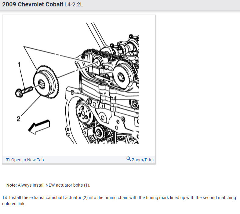 Chevy cobalt 2024 timing belt