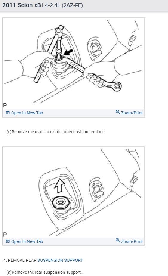 Procedures and Torque Specs for Replacing the Rear Shocks