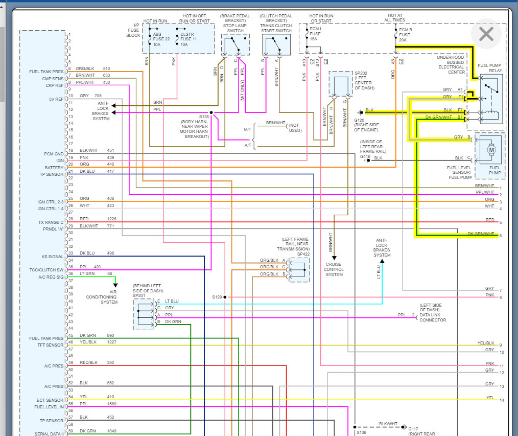 Fuel Pump Test Wire: Flow Charts for Fuel Pump Problems State ...