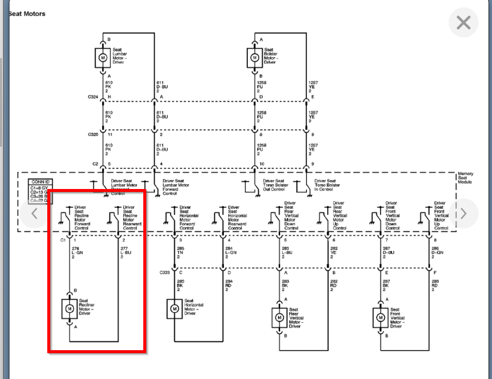 2002 ford excursion power seat not working