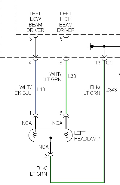 2005 Dodge Caravan Headlight Problem: Drivers Side Headlight Is ...