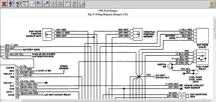 IAT Sensor 1991 Ford Ranger 2.3L: I Have to Know the EEC Pinout