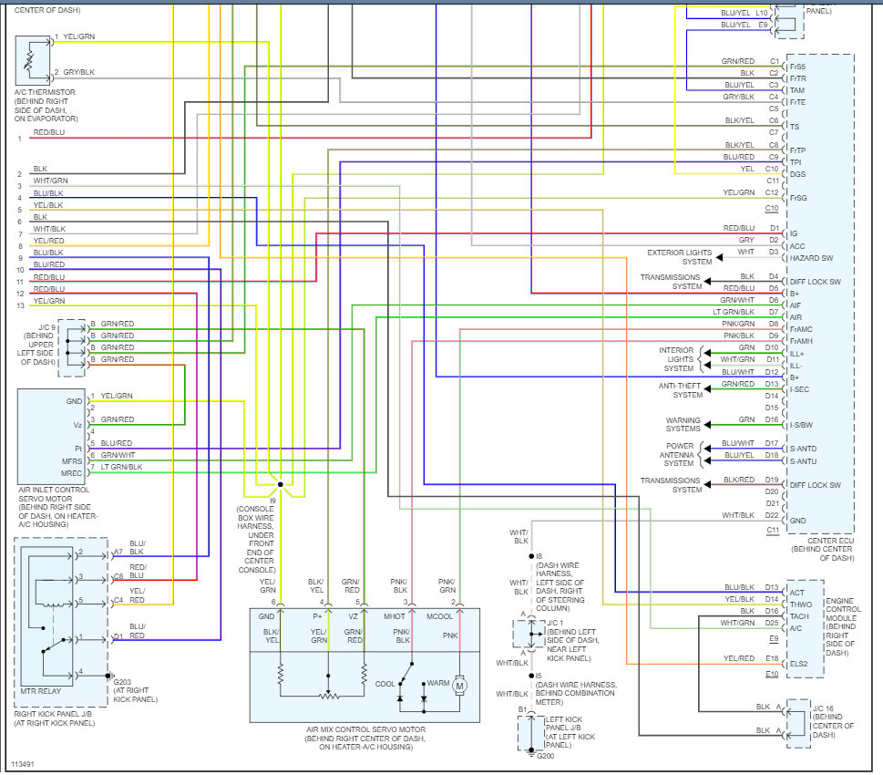 Need to Know A/C On/Off Switch Pinouts on AC Amplifier?