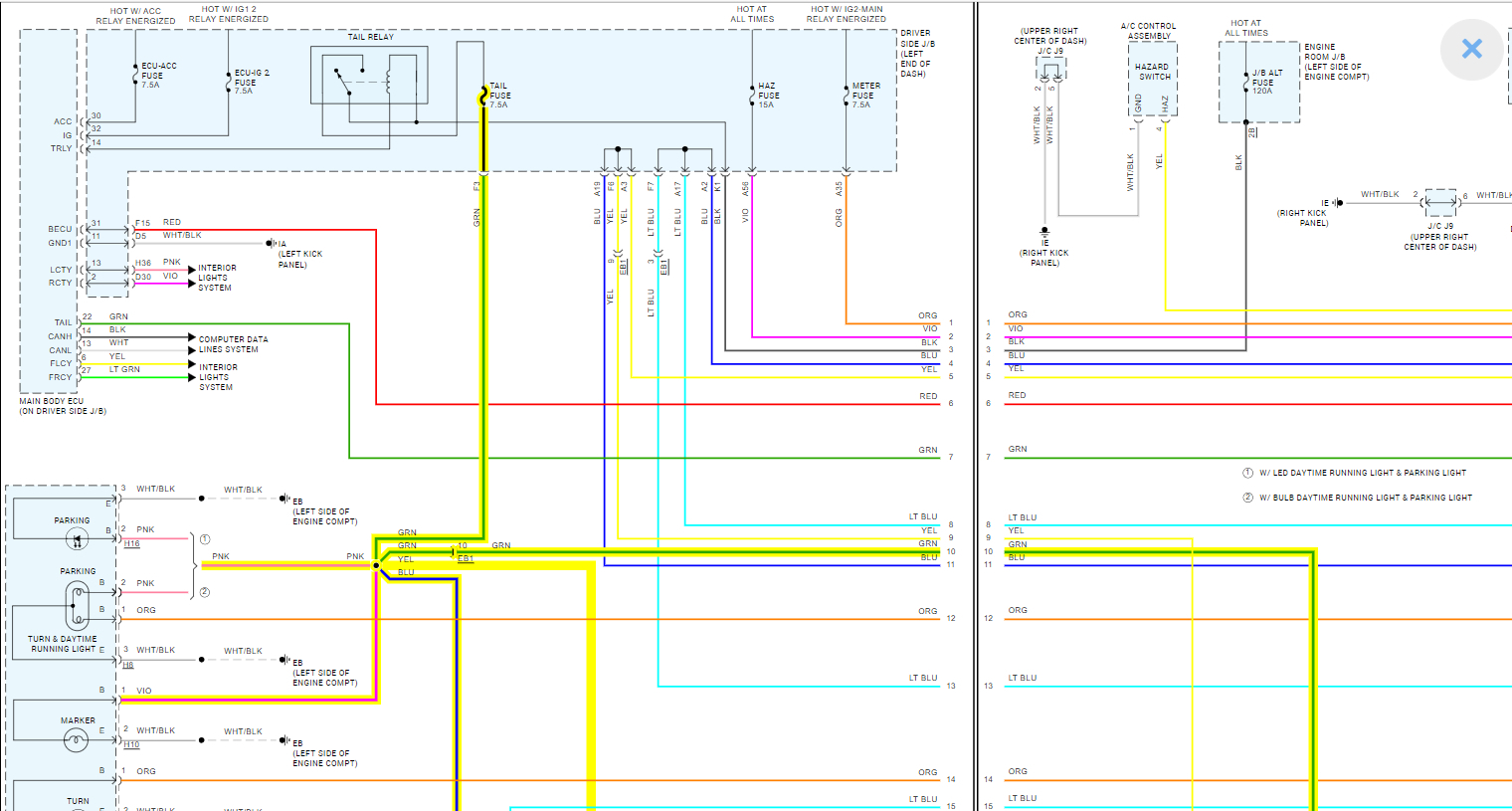 Where Is the License Plate Light Fuse Located?