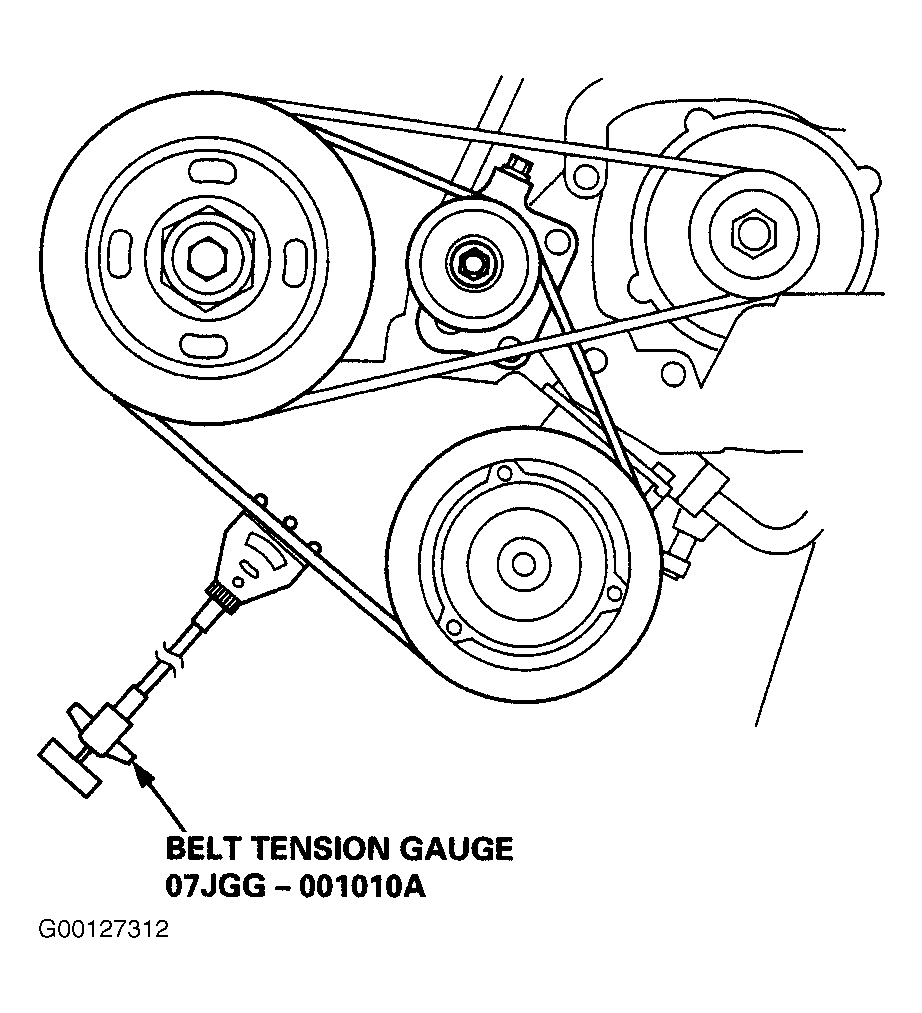 1998 Acura 3.2TL Serpentine Belt Routing and Timing Belt Diagrams