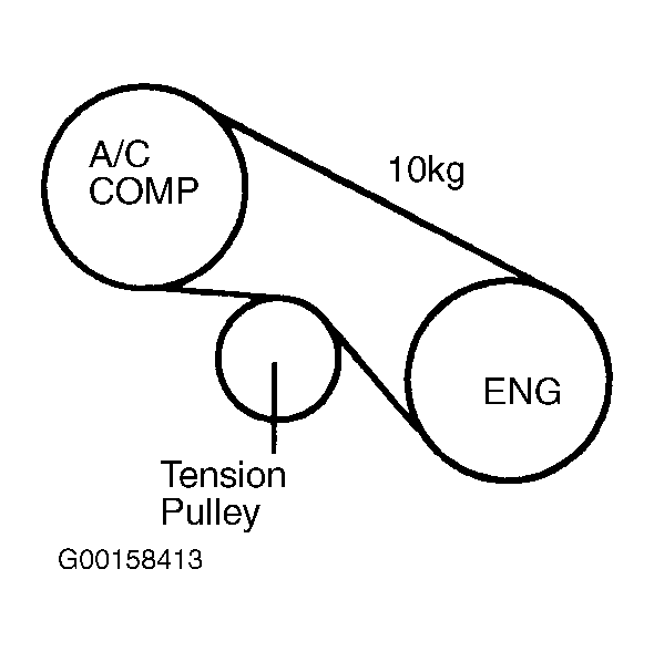 1995 Hyundai Scoupe Serpentine Belt Routing and Timing Belt Diagrams