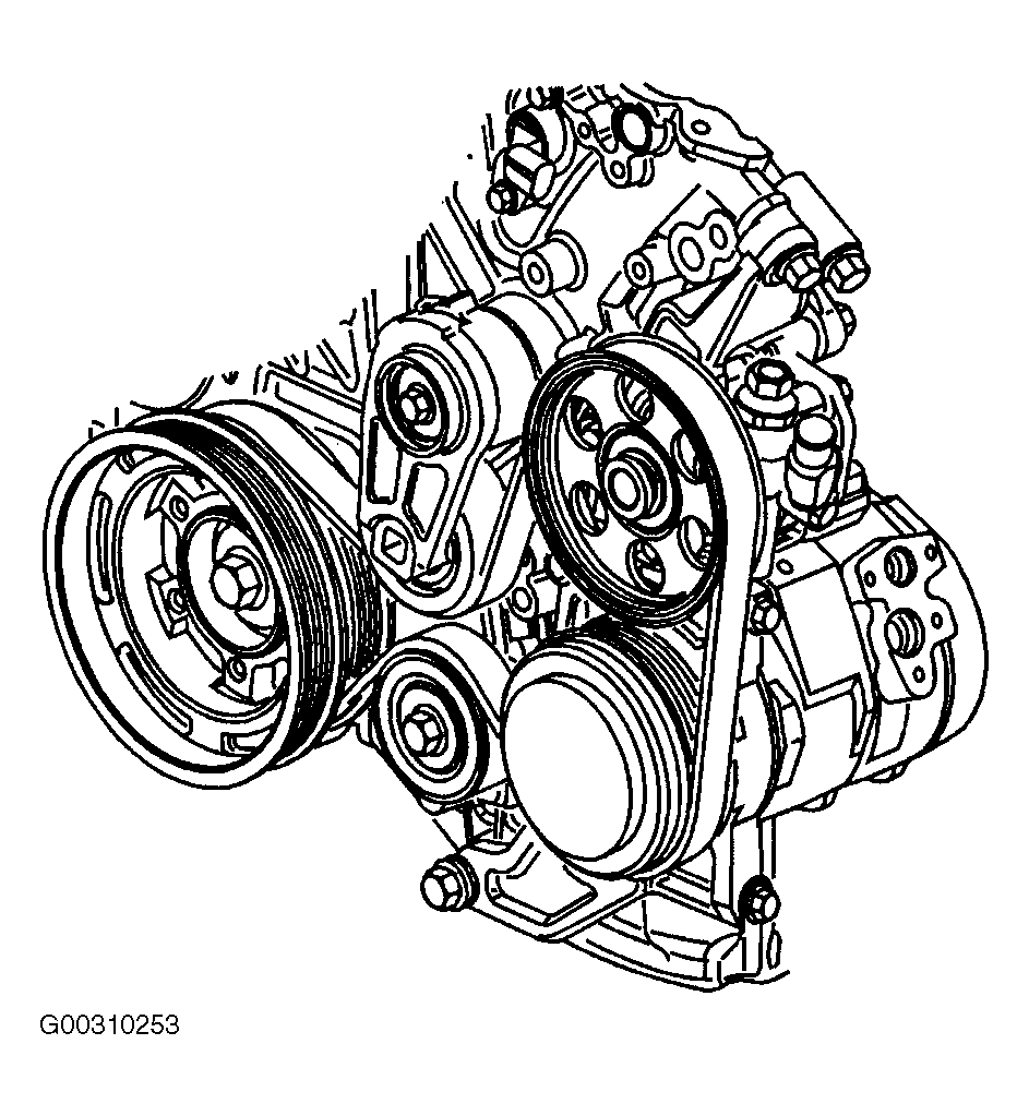 2004 cadillac srx v8 serpentine belt diagram